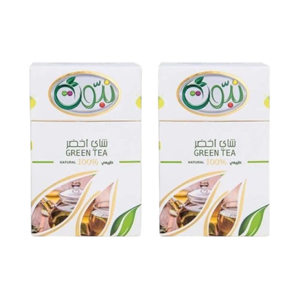 ٢ علبة شاي نبوت الأخضر الفاخر