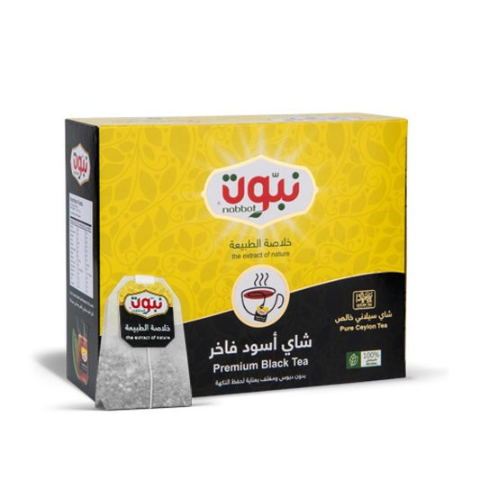شاي نبّوت أسود فاخر – 100 كيس شاي